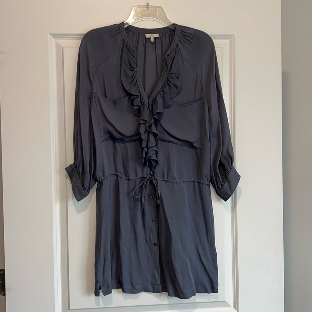 Joie silk blouse dress